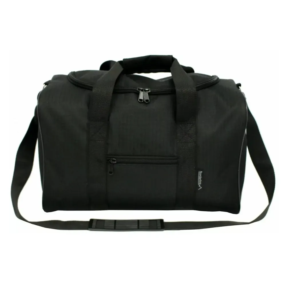 40x25x20cm Ryanair Approved Cabin Bag Under Seat Baggage Luggage Carry On Travel (Black)
